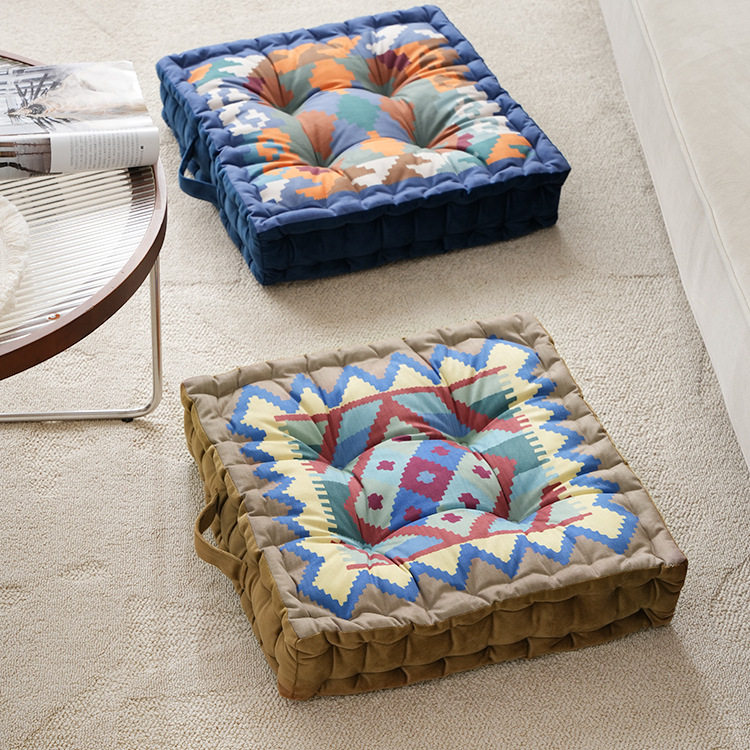 摩洛哥风复古印花地上坐垫加厚榻榻米坐垫家用椅垫客厅卧室蒲团垫,居家布艺,美臀垫/保健坐垫,淘宝优惠券,粉丝福利购,淘宝优惠卷