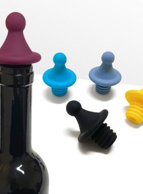 食品级硅胶红酒塞酒瓶盖香槟密封塞保鲜Silicone wine Stopper