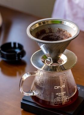 台湾村宜Driver黄金流速S.T.滤杯V60型大小锥形高流速免滤纸现货