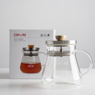 Driver满福壶 700ml冷热两用冲茶壶电陶炉加热18 8不锈钢 清库存