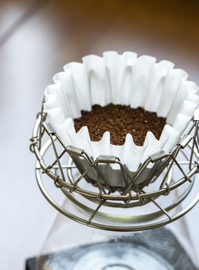 户外露营咖啡器具Driver可折叠式滤杯平底滤杯手冲蛋糕滤杯不锈钢