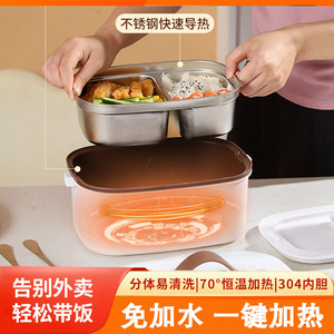 12V24V可插电加热带热饭菜便携锅