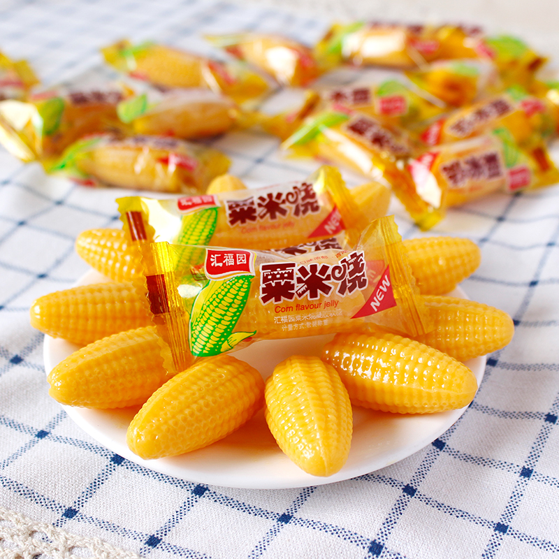 汇福园粟米烧软糖5斤玉米芒果味散装水果喜糖果怀旧会所年货零食