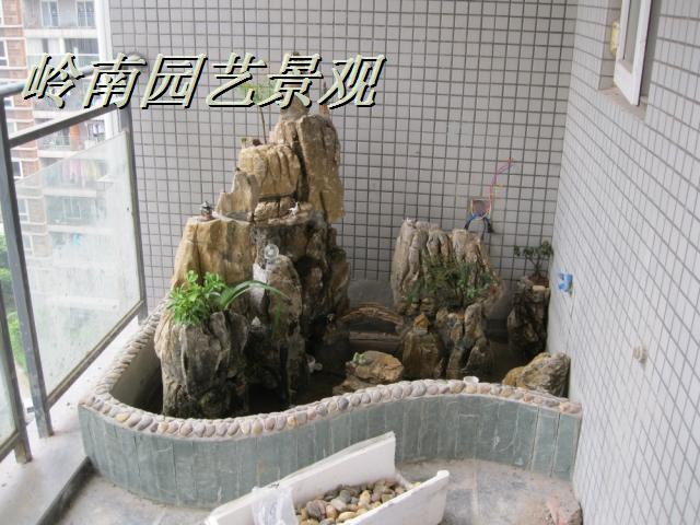 室内室外假山流水喷泉 鱼池假山 龟纹石假山 大型水景装饰工艺品