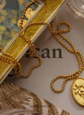 法式钛钢女立体浮雕工艺不掉色