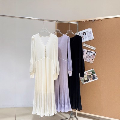 南油高端品质法式优雅风连衣裙