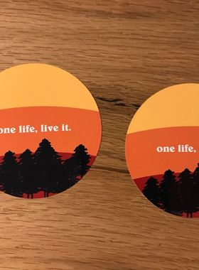 One Life Offroad一生一世越野探险露营Party258镭射贴纸