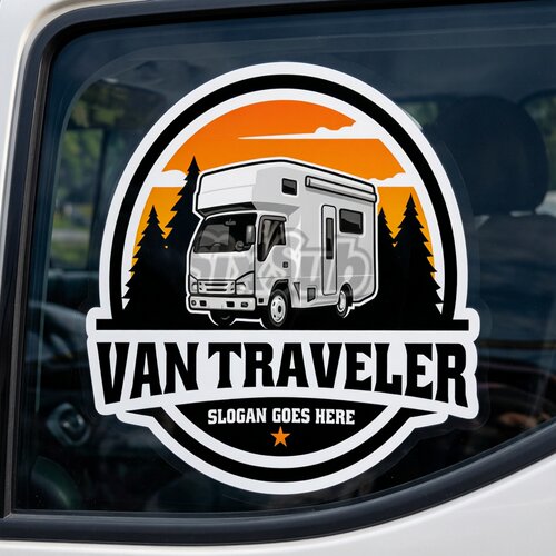 rv camping car VANlife卡车庆铃200P100p房车自驾车贴定制