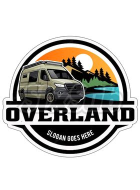 自驾露营房车overland 床车B型反光镭射磁性车贴个性贴花#21231