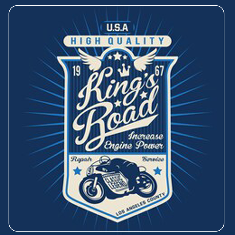 国王路高质量汽车贴纸kingsroad