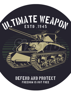 复古风格 战车tank 坦克车贴贴花#12223