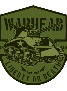 WARHEAD坦克德式三马子三轮摩托汽车贴纸贴画#1212