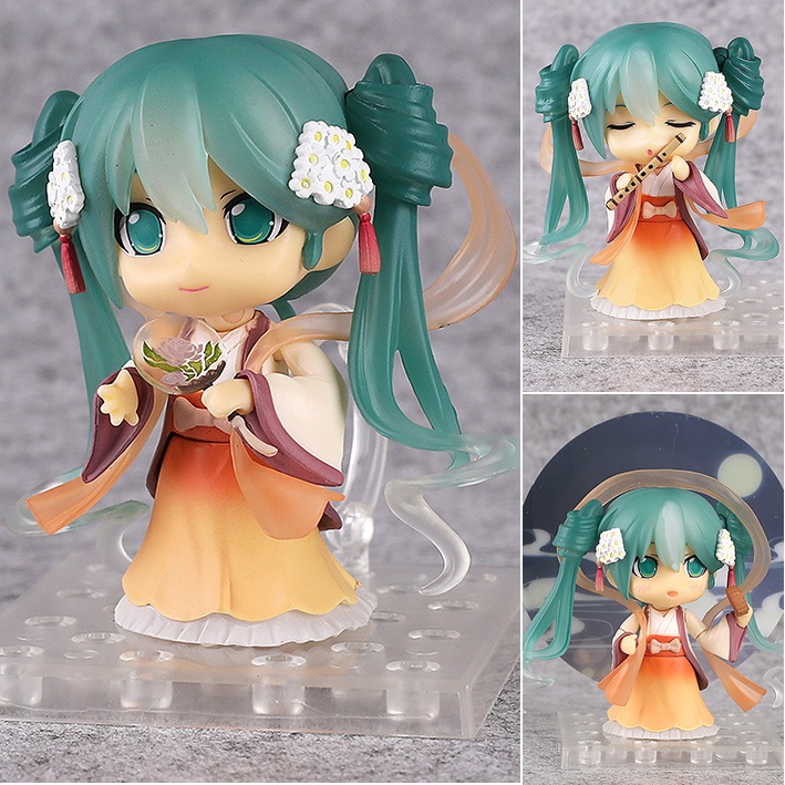 包邮gsc粘土539#中秋初音嫦娥月饼miku未来初音手办q版可换脸公仔