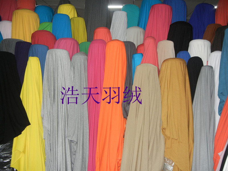 纯色莱卡棉弹力针织布料透气连衣裙健身服长短T恤等春夏服装面料