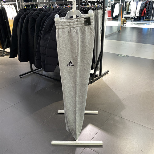 正品Adidas/阿迪达斯男款春秋季休闲束脚加绒针织运动裤 HL2230