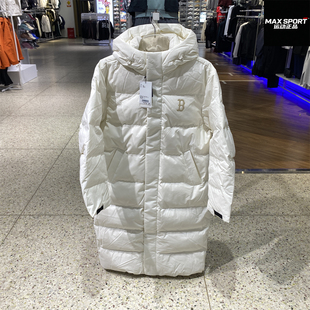 43IVS 连帽鸭绒外套3ADJB1156 MLB男女长款 羽绒服户外保暖25冬新款