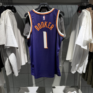 Nike耐克男子速干篮秋球衣菲尼克斯太阳队NBA网眼运动背心DV4855