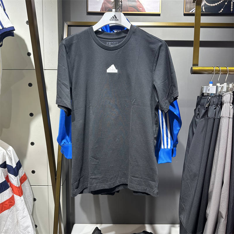 阿迪达斯运动休闲T恤男士