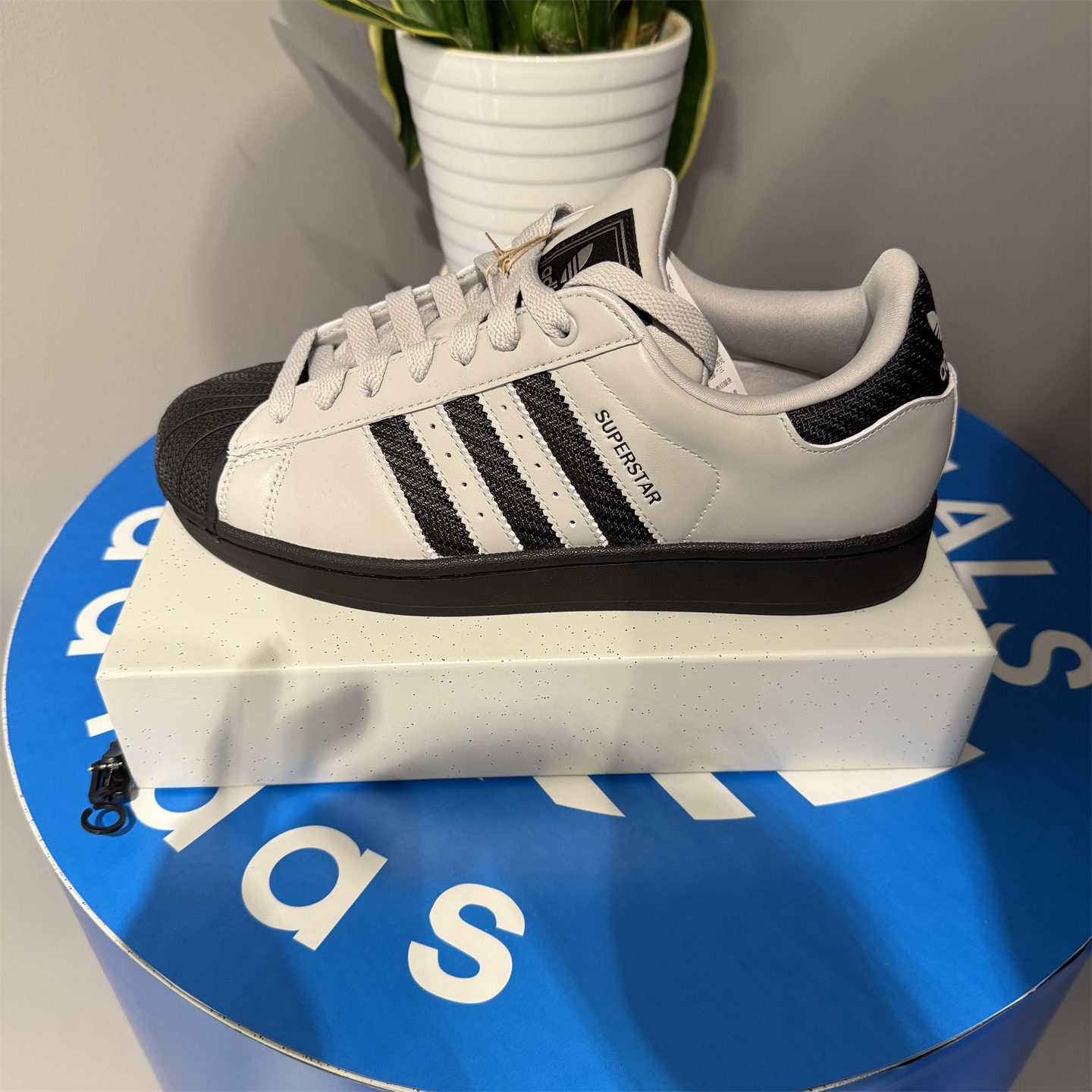 阿迪达斯三叶草男女贝壳头板鞋