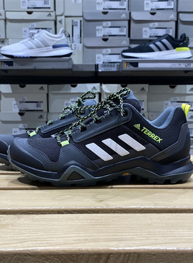 正品Adidas/阿迪达斯男子户外登山鞋运动慢跑休闲系带低帮 FX4575