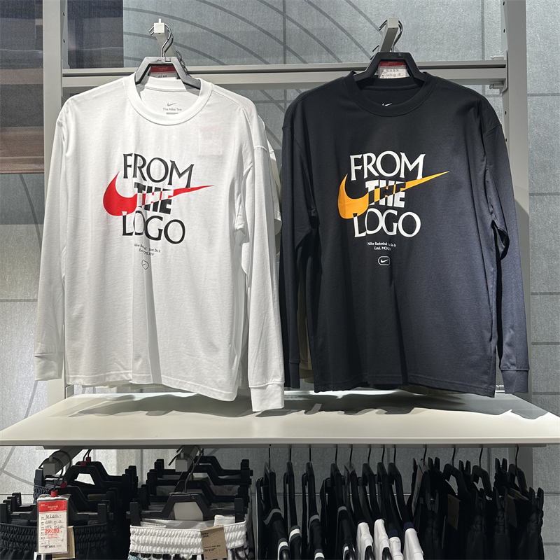 耐克卫衣男休闲印花长袖T恤