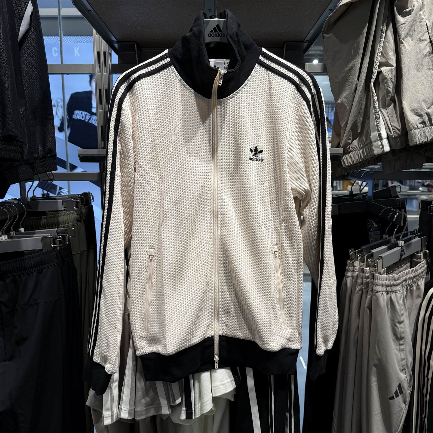 阿迪三叶草男女外套春秋夹克