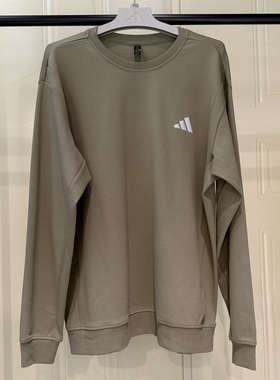 正品Adidas阿迪达斯男装卫衣春秋款运动上衣圆领训练套头衫JX1791