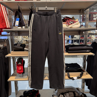 三条纹运动休闲直筒裤 KT0652 26春款 Adidas阿迪达斯三叶草男子长裤