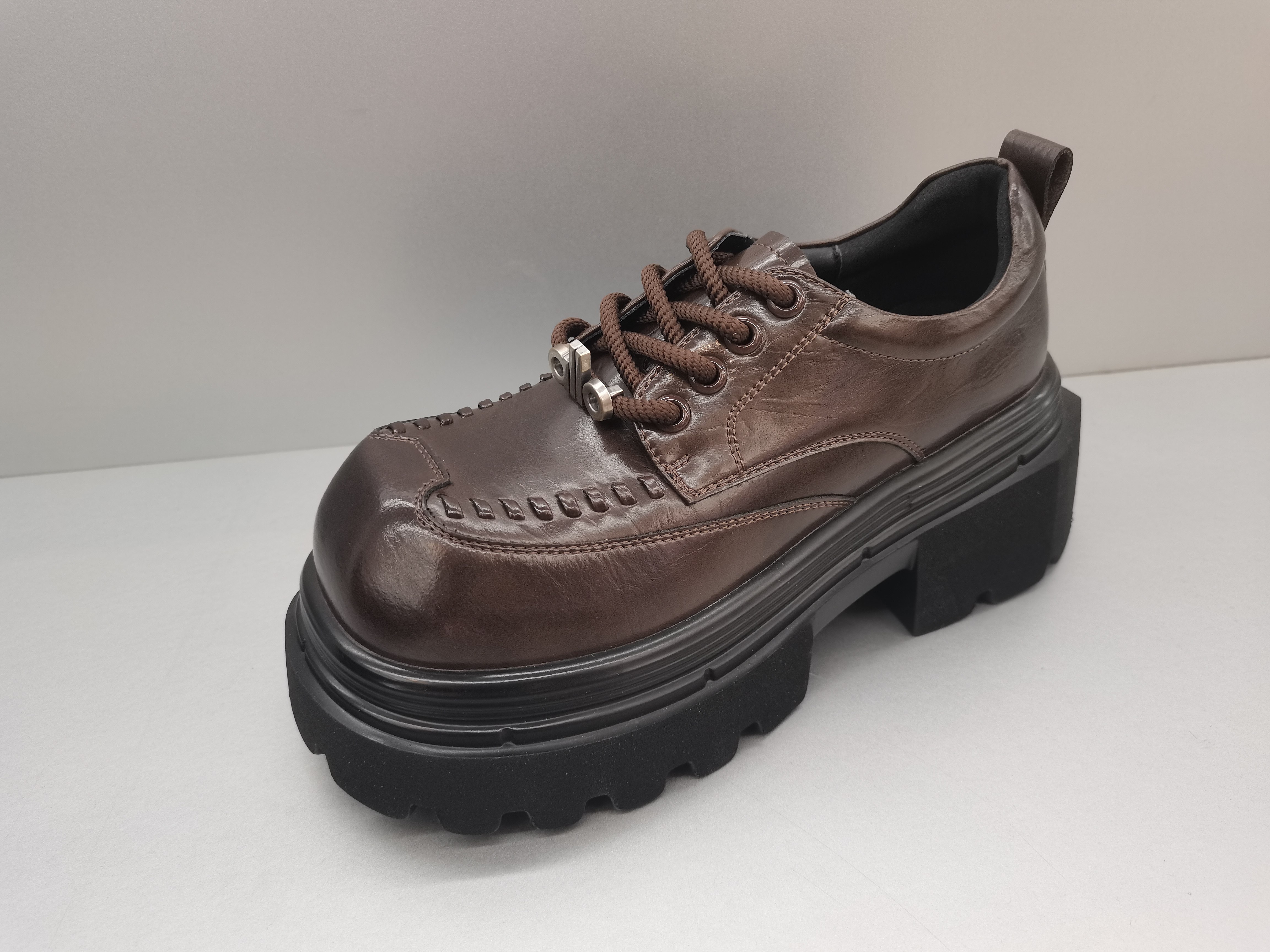 2026春季新款真皮女鞋爆款厚底增高乐福鞋英伦风JK小皮鞋休闲鞋子