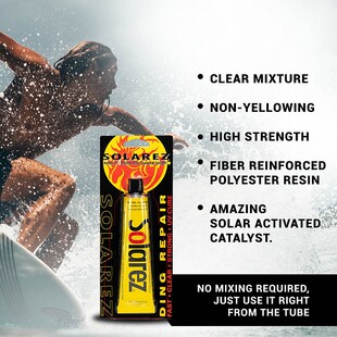 SOLAREZ太阳胶仅用于PU冲浪板修补胶水补板Polyester Kit Weenie