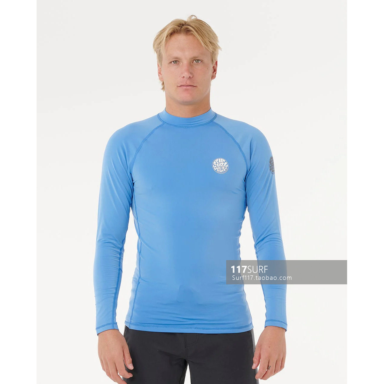 RIP CURL冲浪防晒衣长袖 新款Icons UPF50+ Brushed LS Rash Vest