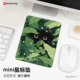 Mini丛林猫鼠标垫女生可爱出差办公电脑小号垫锁边布面橡胶底1149