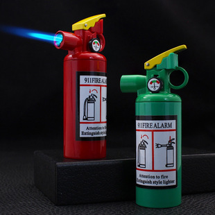 ZR081网红同款灭火器造型打火机金属直冲防风充气点火器烟具创意