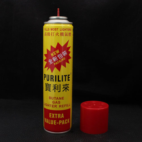 进口宝利来丁烷充气打火机配件 高纯度300ml大容量气瓶大瓶