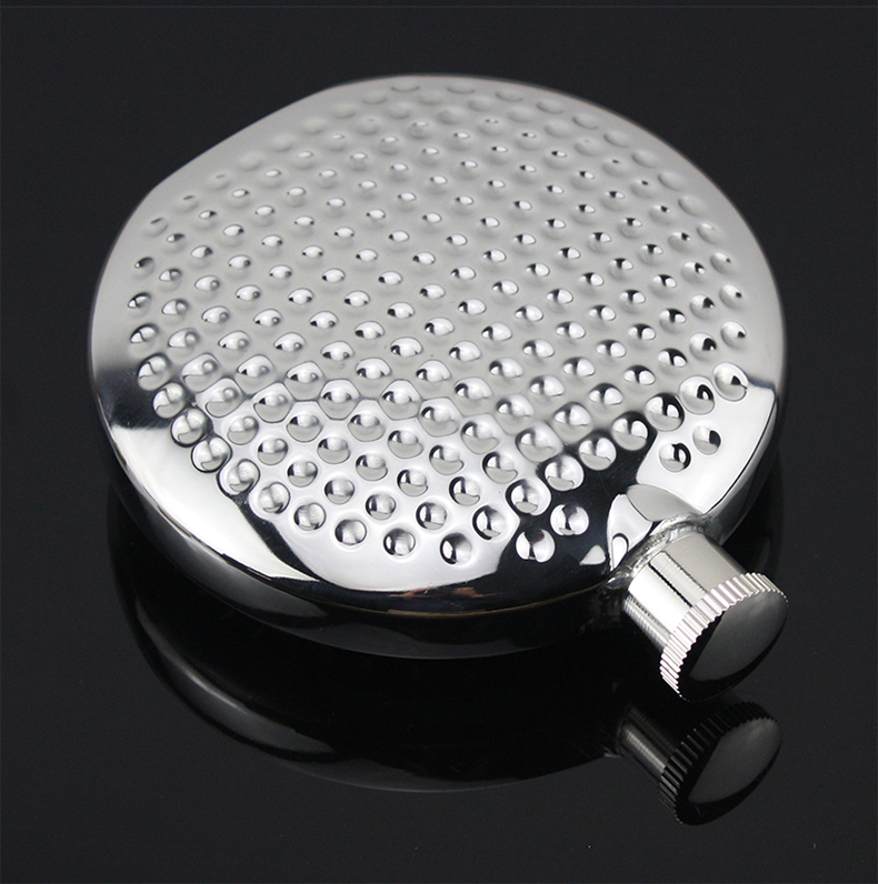 百诚酒壶 户外随身便携式酒壶 小酒壶 304不锈钢酒壶 6盎司圆形