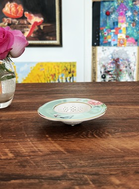 现货 礼盒装 Royal Albert米兰达可儿绿色骨瓷茶漏英式下午茶配件