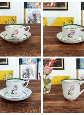 Herend海兰德赫伦匈牙利进口手绘瓷器绿色维也纳玫瑰系列下午茶