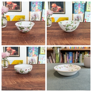 餐碗甜品碗餐具餐碗 骨瓷欧式 现货Wedgwood野草莓Wild Strawberry