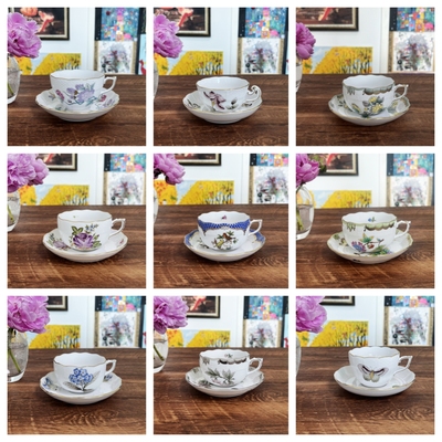 赫伦茶杯碟欧式手绘匈牙利产