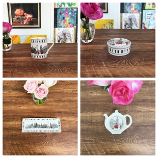 英制 礼盒装 Halcyon Days骨瓷欧式伦敦系列马克杯长盘多款可选