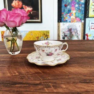 现货 英制 礼盒装 Royal Crown Derby安东尼Antoinette骨瓷茶杯碟