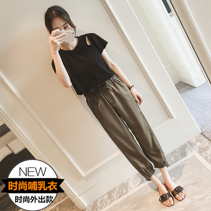 Nursing equipment Summer wear new pattern Easy fashion lactation suit go out nurse Short sleeved T-shirt trousers lactation Two piece setin the Maternity/Maternal supplies/Nutrition , Tracksuit/Nursing equipment/Autumn clothes , Home service package  category - from Buy2taobao.com to provide professional Taobao agent buy service