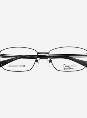 日本Charmant夏蒙眼镜框男全框线钛超轻商务黑色近视眼镜架XL1831