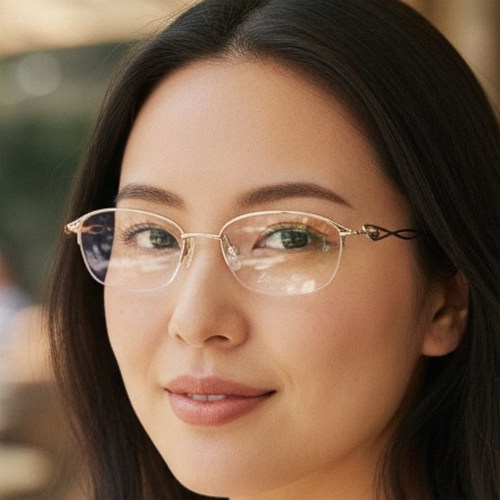 日本Charmant夏蒙纯钛女款眼镜架