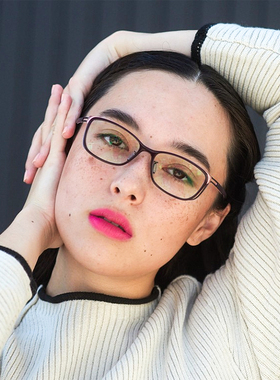 SPEC ESPACE日本手工眼镜框大脸运动纯钛防滑超轻男女眼镜架2274