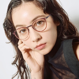 ESPACE眼镜框男女近视超轻纯钛小脸复古圆框眼镜架2172 日本SPEC
