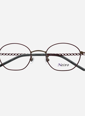 ONBEAT日本手工眼镜框女近视可配小脸高度数超轻纯钛眼镜架ONB808