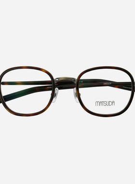 日本MATSUDA松田眼镜框纯钛超轻复古圆框商务男女时尚眼镜架M3126
