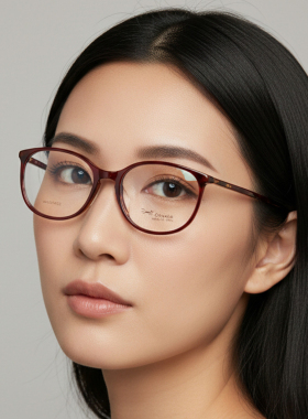 日本Chiyoko手工眼镜框男女全框黑色圆脸复古板材大脸眼镜架7908