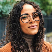 法国Caroline眼镜框女款 高级感小众设计小脸方形玫瑰金眼镜架WIAM